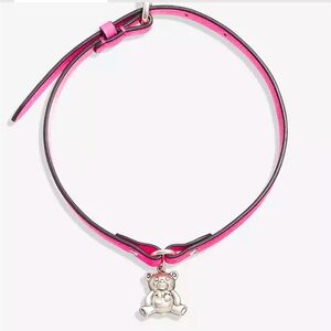 Rare COACH teddy bear leather choker